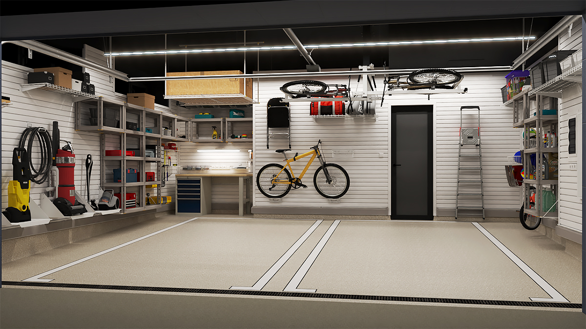 Дизайн-проект – Современный гараж владельца BMW